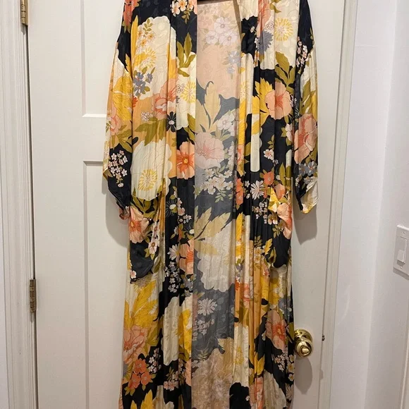 Spell Tyler Maxi Robe Charcoal - Picture 6 of 8